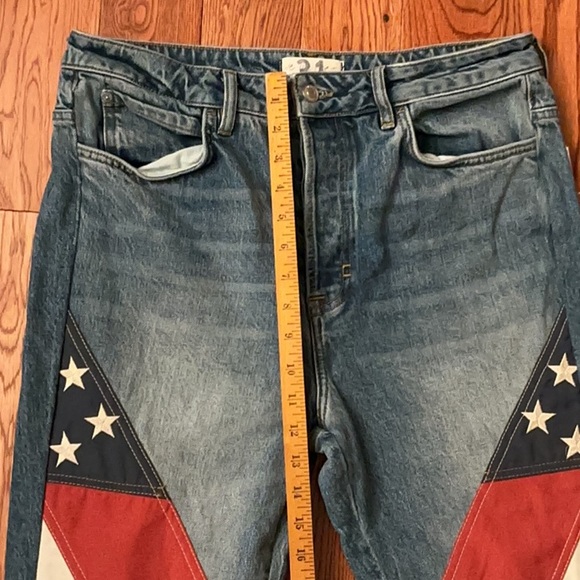 We The Free Patriotic Flare Jeans - Red, White, and Blue - Picture 7 of 7